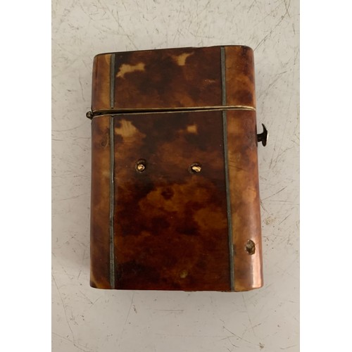 241 - Antique Tortoiseshell Vesta Case
4 x 1 x 5.5 cms h