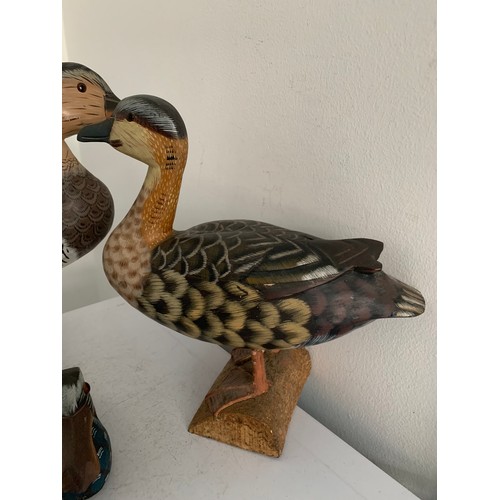 234 - Set Of 3 Carved Wooden Decoy Ducks
Tallest 26 cms