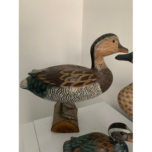 234 - Set Of 3 Carved Wooden Decoy Ducks
Tallest 26 cms