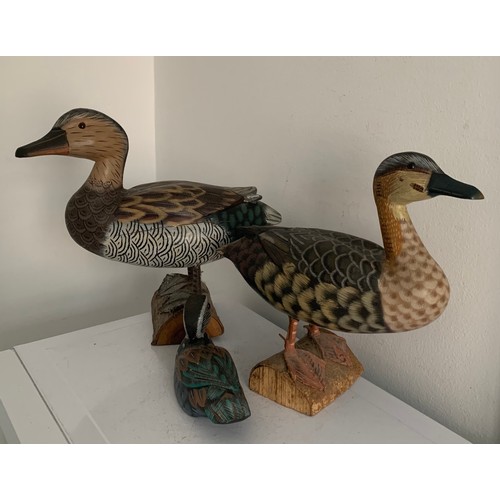 234 - Set Of 3 Carved Wooden Decoy Ducks
Tallest 26 cms