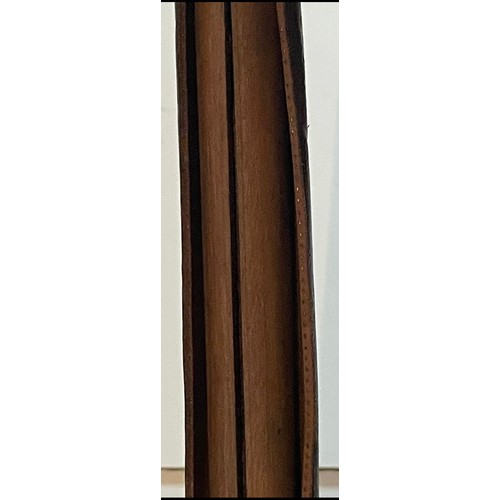 373 - A Early Samurai Sword In Wood Scabbard. Blade Sticks In Scabbard. Overall Length 107cms