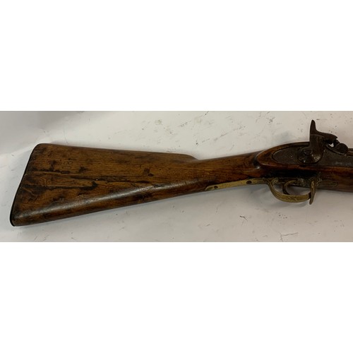 379 - Antique Percussion Rifle 124 cms