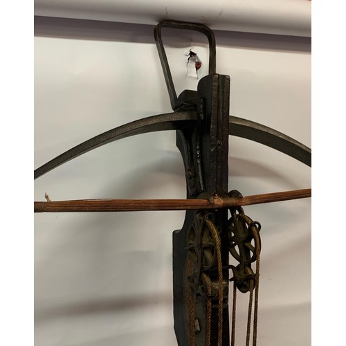 371 - Continental Medieval Style Rampart Windless Or Arbalest  Crossbow Of Wood And Metal Construction. 11... 