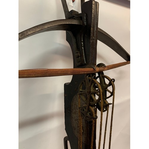 371 - Continental Medieval Style Rampart Windless Or Arbalest  Crossbow Of Wood And Metal Construction. 11... 