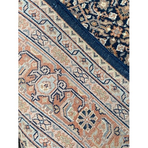 95 - Large Decorative Hand Knotted Ground Blue Rug / Carpet. 297 x 247 cms