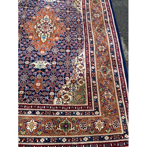 98 - Large Decorative Hand Knotted Persian Tabriz  Ground  Rug / Carpet. 300 x 198 cms