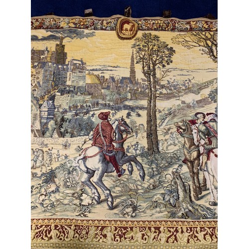 209 - Large Vintage Woven Tapestry Of Medieval Design
1.9 m x 1.2 m