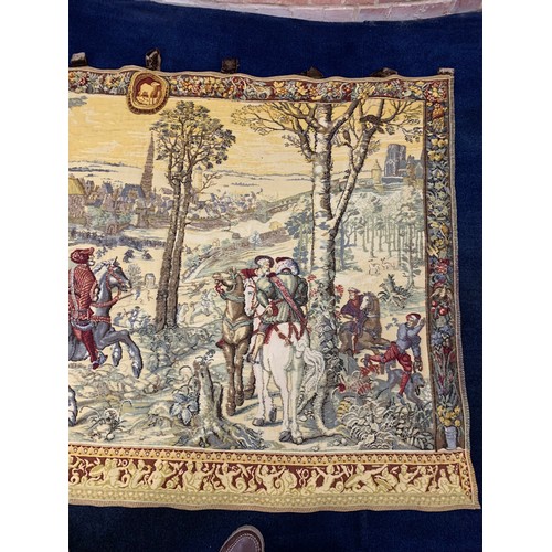 209 - Large Vintage Woven Tapestry Of Medieval Design
1.9 m x 1.2 m