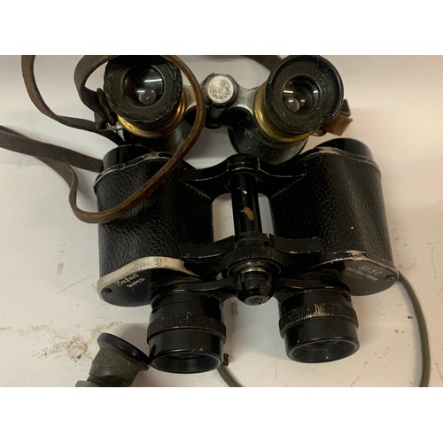 410 - WW1 / WW2 Carl Zeiss German Military M.Blink 16 Monocular Along With Two Pairs Of Field Binoculars. ... 