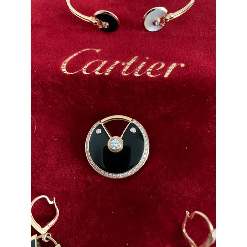 357 - Fabulous Set of Cartier Jewellery Having AMULETTE DE CARTIER Bracelet 17ECS347 750 With Matching AMU... 