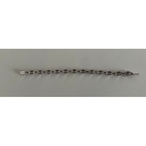 354 - Diamond Bracelet In 18ct White Gold And Having 2ct Diamonds