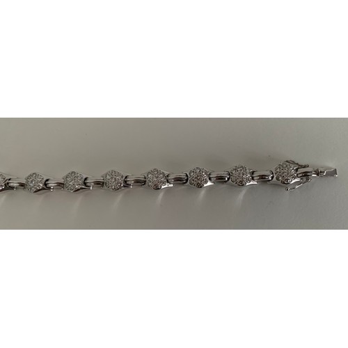 354 - Diamond Bracelet In 18ct White Gold And Having 2ct Diamonds