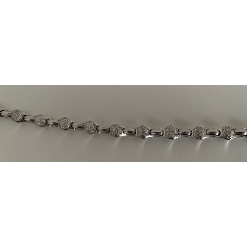 354 - Diamond Bracelet In 18ct White Gold And Having 2ct Diamonds