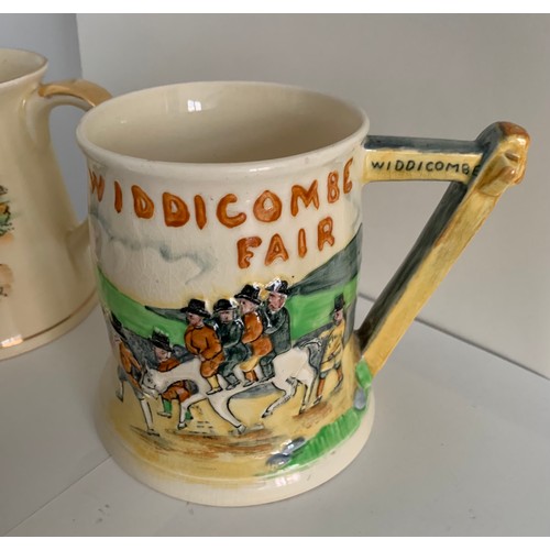 220 - Collection Of 3 Crown Devon Musical Mugs Of Widdecombe Fair