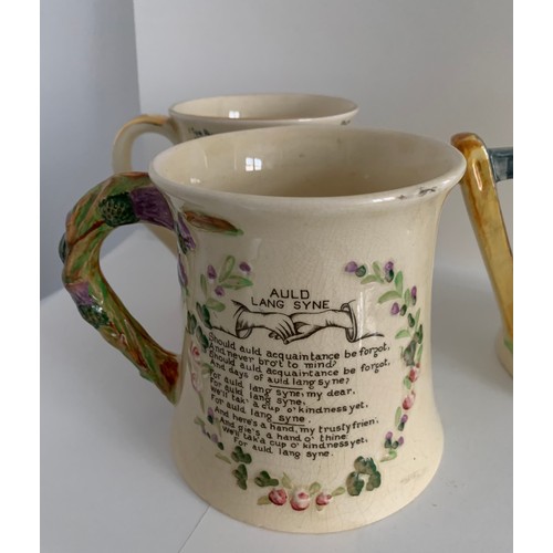 220 - Collection Of 3 Crown Devon Musical Mugs Of Widdecombe Fair