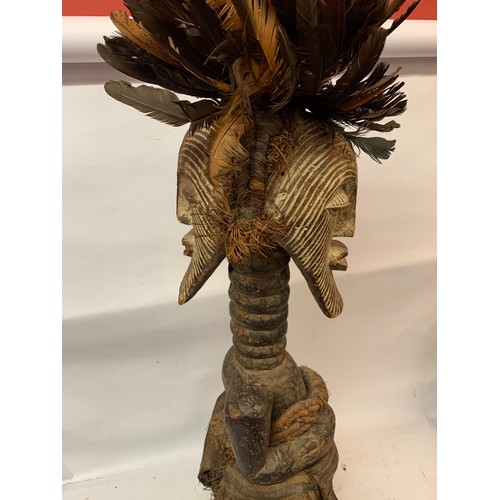 481 - Large Janus Tribal Figure. 100 cms High