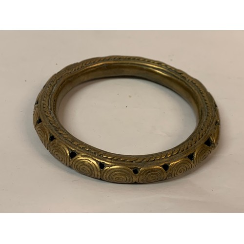 479 - Tribal Art Currency Bracelet. 10 cms Diameter