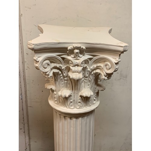 66 - Classical Corinthian Colum Style Reproduction Stand, 41 x 41 x 107 cms