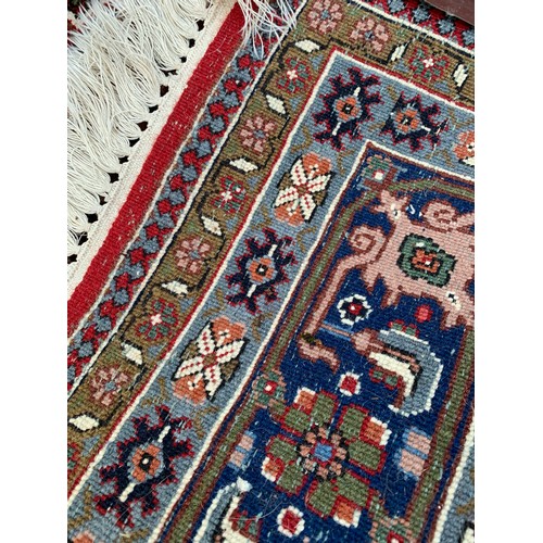 78 - Large Hand Made Decorative Ground Rug. 250 x 178 cms