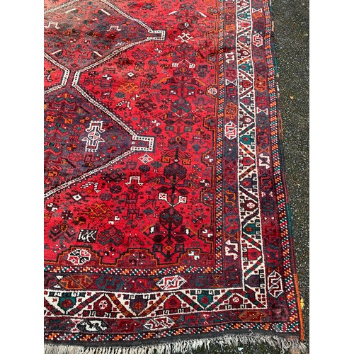 79 - Large Hand Made Shiraz  Ground Rug. 305 x 218 cms