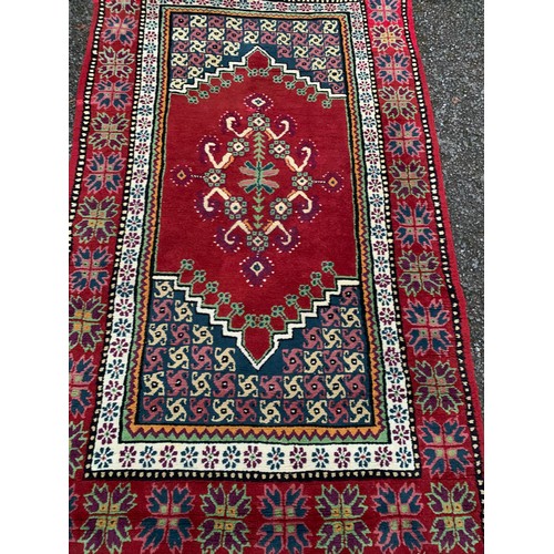 88 - Decorative Hand Made Rug / Runner 195 x 104 cms