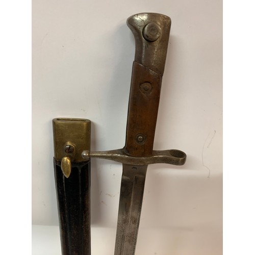 426 - Military Bayonet And Scabbard.