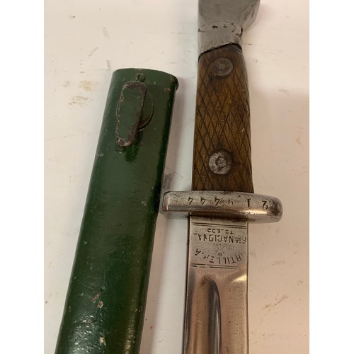 428 - Spanish Bayonet And Scabbard.