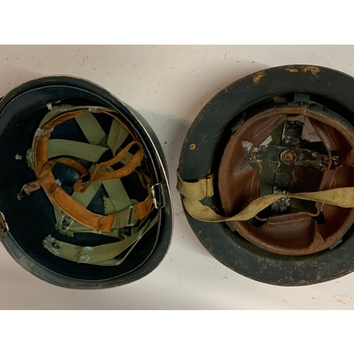 435 - Two Post War Military Helmets With Liners. (2)