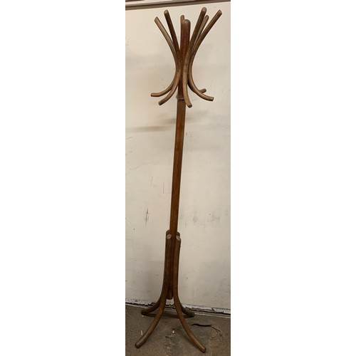 50A - Vintage Bentwood Coat / Hat Stand . 193cms