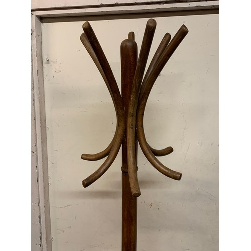 50A - Vintage Bentwood Coat / Hat Stand . 193cms