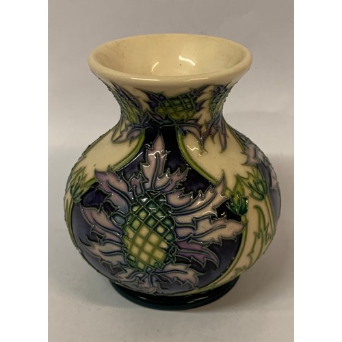 494 - A Moorcroft Pottery Vase. 9.5 cms