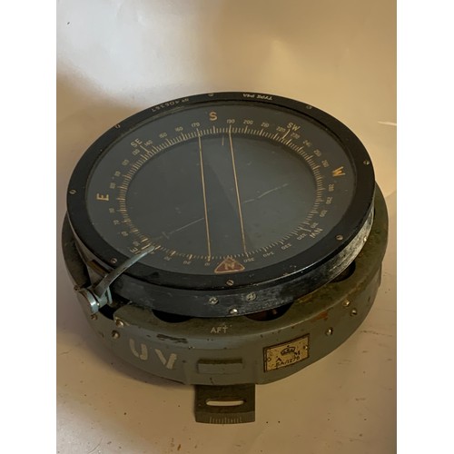 86 - WW2 RAF  AM P4A Heavy Bomber Compass Possibly Lancaster  Complete In Wood Transport Case .