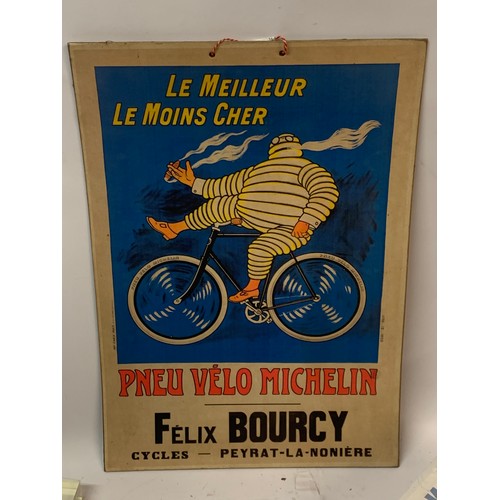 7 - Card Advertising Poster  For Michelin, 42cm x 29cm