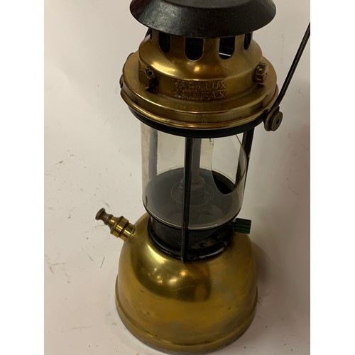 275 - Rare 1945 Military Stamped Vapalux Halifax Brass Oil Burning Lamp (Piece Of Glass Missing See Pic Ot... 