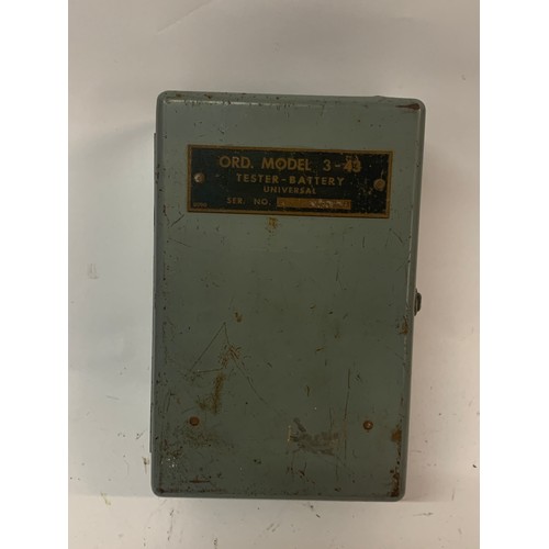 284 - Vintage ORD MODEL 3-43 Universal Battery Tester In Good Order.