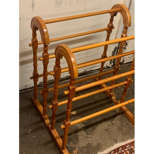 285 - Two Pine Towel Rails (2)