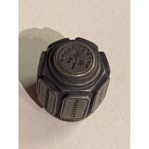 292 - Metal Antique Style Wax Seal With The Days Of The Week On The Outer Edge And Coat Of Arms Crest To T... 