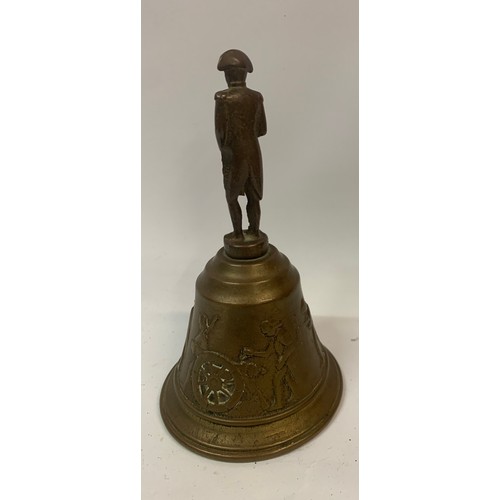 315 - Brass Bell With Napoleon Figure As The Handle