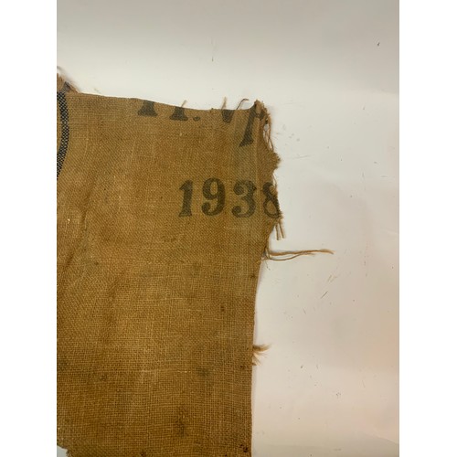 316 - Remnants Of A German Grain Sack  Dated 1938