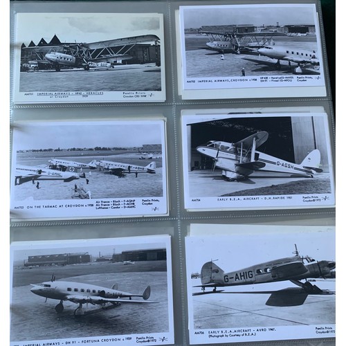 349 - Extensive Set Of 137 Postcards Of Airplanes To Include Spitfire, Messerschmidt, Fokker, Concorde, Va... 