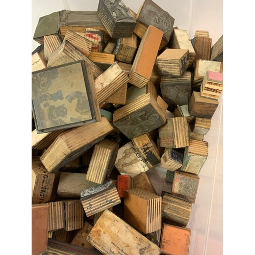 481 - Large Quantity Of Vintage Printers / Printing Blocks  (Box)