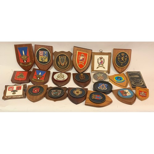 347 - Quantity Of Military Regimental Plaques (21)