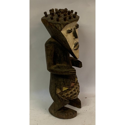 407 - Tribal Wood Figure. 44 cms High