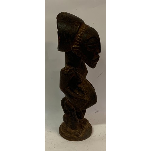 408 - Wood Tribal Figure. 46 cms High