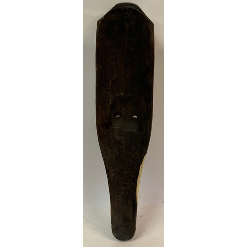 410 - Carved Wood Tribal Art Face Mask. 62 cms