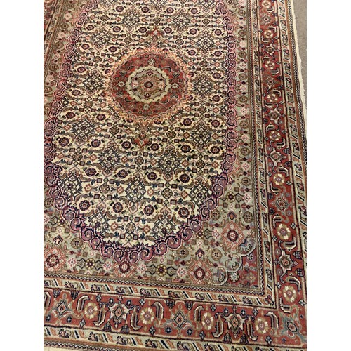 78 - Large Decorative Oriental Hand Tied Ground Rug. 255 x 164 cms