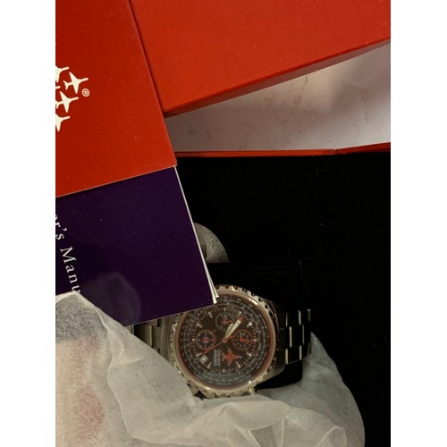 183 - LIMITED EDITION RED ARROWS WATCH NUMBER 0765  BOXED WITH CERTIFICATE