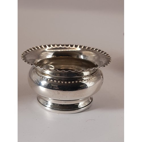 15 - 2 x Hallmarked Silver Salts