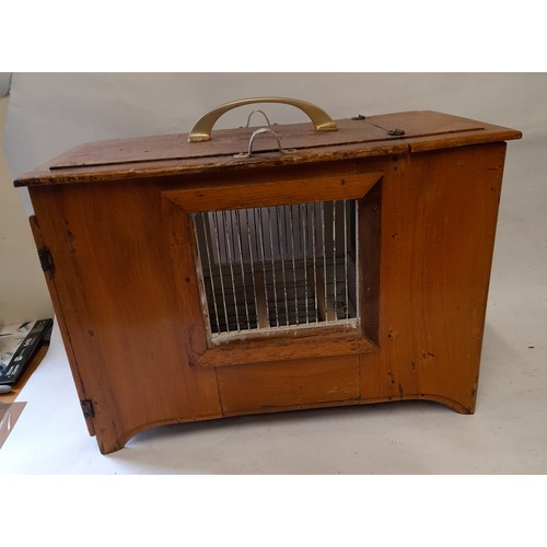 43 - Vintage Continental Show bird Carry cage 43cm x 24cm x 30cm