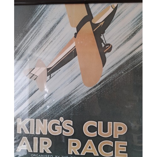 48 - Framed and glazed reproduced Brooklands Poster 57cm  39cm